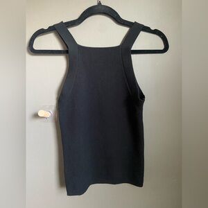 Pistola Black Ribbed Tank Top